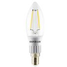 Lâmpada Em Formato de Vela Led com Filamento 3 Watts E14 2700k Bivolt 20175 Ourolux Vela Led Fil