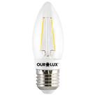 Lâmpada em Formato de Vela Led com Filamento Luz Clara 3 Watts E27 6000K Bivolt 20179 OUROLUX