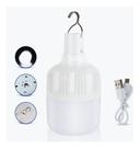 Lampada Emergencia Led Recarregavel Usb 50w Usb Cor Branco
