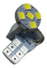Lâmpada Esmagada T10 Led Meia Luz 5 Leds 12v