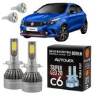 Lâmpada Farol Baixo LED H7 Super Branca Fiat Argo Todos T10