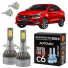 Lâmpada Farol Baixo LED H7 Super Branca Fiat Cronos Todos