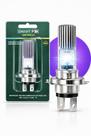 Lampada Farol Led Moto Efeito Xenon 8000k Cg Titan 150 E 160 H4 Super Branco