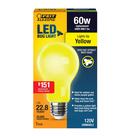 Lâmpada Feit Electric A19 60W LED Amarela 120V Lâmpada Feit Electric A19 60W LED Amarela 120V