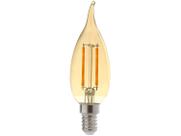 Lâmpada Filamento de LED Vela Kian E14 - Âmbar 2W 2200K Antique Nouveau