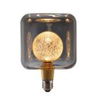 Lâmpada Filamento Led Cubo Bubbles Fumê E27 4W 2200K Bivolt
