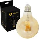 Lâmpada Filamento Led G125 4W Âmbar 2200K E27 Lâmpada Filamento Led G125 4W Âmbar 2200K E27