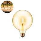 Lâmpada Filamento Led G125 Decorativa 4w Bivolt E27 Varal Luz Retrô Vintage Lustre Amarelo Âmbar Lâmpada Filamento Led G125 Decorativa 4w Bivolt E27 Varal Luz Retrô Vintage Lustre Amarelo Âmbar