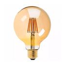 Lâmpada Filamento LED G95 4W 2200K Bivolt Âmbar