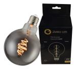 Lâmpada Filamento Led G95 Fumê Black 4W E27 Bivolt Âmbar