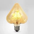Lampada Filamento Led Gmh 4w Heart Biv E27 Lheart-sc-4w