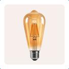 Lampada Filamento Led Retro Vintage Aconchegante Bivolt