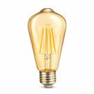Lâmpada Filamento LED ST64 Retrô Luz Âmbar 4W E27 Bivolt