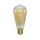 Lâmpada filamento led Thomas Edison 4w 2200k vintage retro bivolt ST64 ST431 Lâmpada filamento led Thomas Edison 4w 2200k vintage retro bivolt ST64 ST431