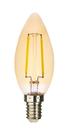 Lâmpada Filamento Led Vela E14 2W Âmbar 127V