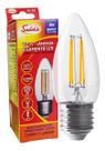Lâmpada Filamento Led Vela Lisa 4W Bivolt E27 Neutro