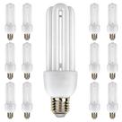 Lampada Fluorescente 220v Kit 20 Uni 15w Branco Frio Energia Ambiente Iluminação Rua Casa