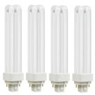 Lâmpada fluorescente compacta SATZOL PLC-18W 2700K 4 pinos