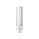 Lâmpada fluorescente Philips PL-C 13W 2700K G24q-1 de 4 pinos