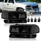 Lâmpada frontal de montagem do farol KUIPERAUTO para GMC Sierra 1500 2500 1999-2006, Yukon 2000-2006 Lâmpada frontal de montagem do farol KUIPERAUTO para GMC Sierra 1500 2500 1999-2006, Yukon 2000-2006