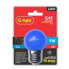 Lâmpada G45 Led 1w 220v E27 Azul
