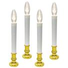 Lâmpada GOOTHY, pacote com 4 velas de janela LED, temporizador de 27 cm Lâmpada GOOTHY, pacote com 4 velas de janela LED, temporizador de 27 cm