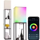 Lâmpada Gupuzm Luminária de chão com prateleiras RGB Smart App Control Lâmpada Gupuzm Luminária de chão com prateleiras RGB Smart App Control