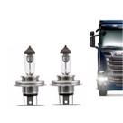 Lâmpada Halógena Automotiva Amarela Encaixe H4 75/70W 24V 4300K Vidro de Quartzo Visibilidade de Placas Trânsito Estrada