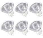 Lâmpada halógena Lacnooe MR16 50W 12V regulável GU5.3 2700K, pacote com 6