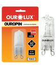 Lâmpada Halógena Ouropin Fosca Ourolux G9 60w 220v 2800K