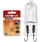 Lâmpada Halógena Ouropin Halopin 60w 127v G9 Clara
