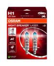 Lâmpada Halógena para Farol OSRAM Night Breaker Laser H1 12V Pacote com 2