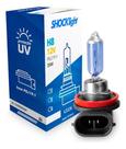 Lampada halogena super branca h8 12v 35w shocklight sl-120008sbp
