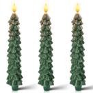 Lâmpada Homemory 24 cm, velas de árvore de Natal sem chama, 3 unidades