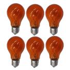 Lâmpada Incandescente A19 E-27 Laranja 6 Pçs - NARDSEXPRESS