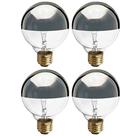 Lâmpada incandescente KOR G25 25W 120V prata meio cromada