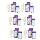 Lâmpada inteligente em forma de vela WiZ Clear 40W BA11 Table White