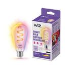 Lâmpada inteligente LED de filamento colorido WiZ Color ST19 Pacote de 1-300 lúmens E26 interna Conecta-se ao seu Wi-Fi existente Controle com voz ou aplicativo + Ative com movimento Compatível com Matter
