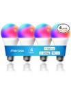 Lâmpada inteligente meross Smart WiFi LED regulável E26 9W, pacote com 4
