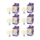 Lâmpada inteligente WiZ Clear 60W G25 de filamento branco ajustável LED x6