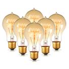Lâmpada Jslinter Edison 60W A19 Vintage Incandescente x6