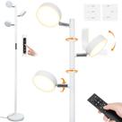 Lâmpada JUNNAI Lâmpada LED Tree Floor 30W Remote 4 Color Temp