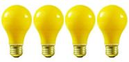 Lâmpada KOR A19 Yellow Bug 60W 130V E26 Base Incandescente Lâmpada KOR A19 Yellow Bug 60W 130V E26 Base Incandescente