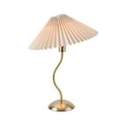 Lâmpada KUNJOULAM Candeeiro de mesa plissado pequeno bege 44cm 110V