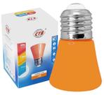 Lâmpada Laranja Led Mini Bulbo T44 1W 127V E27 Ip44