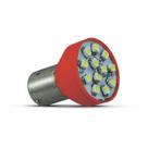 Lâmpada Led 12v Bay15d 5w/21w 1034 12 Leds Vermelho
