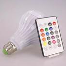 Lâmpada Led 12W E27 Rgb Colorida Com Caixa De Som Bluetooth Lâmpada Led 12W E27 Rgb Colorida Com Caixa De Som Bluetooth