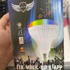 Lâmpada Led 12W E27 Rgb Colorida Com Caixa De Som Bluetooth