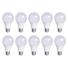 Lâmpada Led 12w Kit 10 unidades Bulbo Fria Soquete E27 Bivolt LUZ BRANCO FRIO 6500K