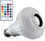 Lampada Led 12w Rgb Caixa Som Bluetooth 2 Em 1 Mp3 Musicbulb
